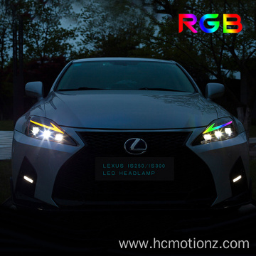 HCMOTIONZ 2006-2012 Lexus IS 250 350 F RGB LED Headlights